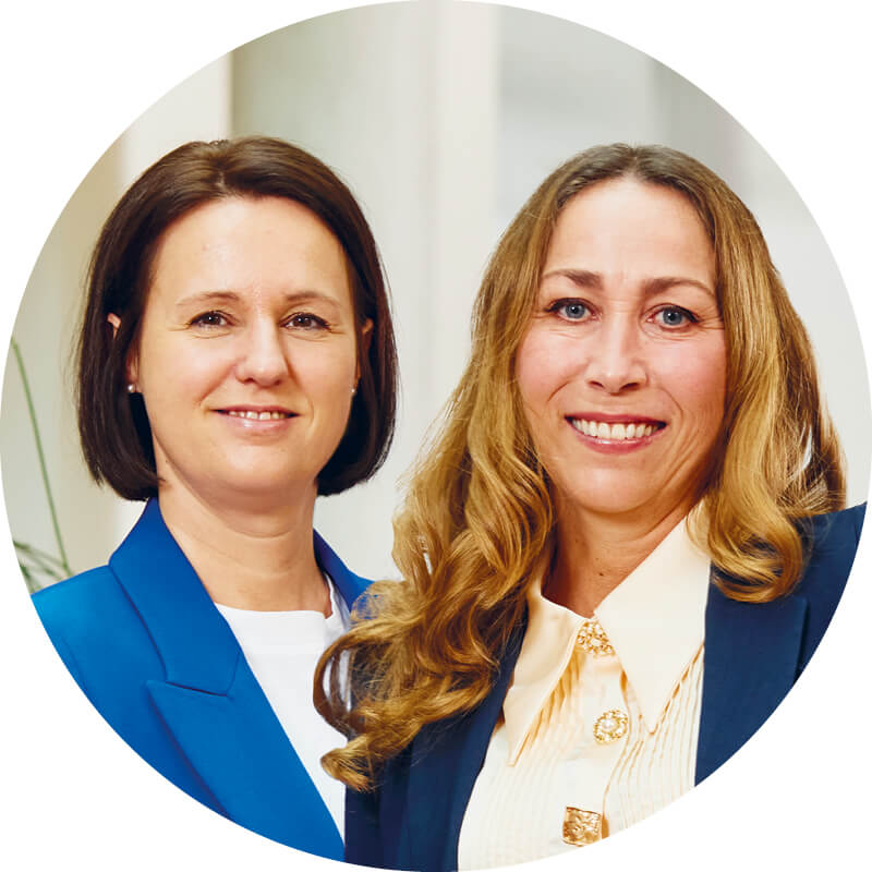 Katrin Morat und Raphaela Heuft, Referentinnen für Gesellschaftliches Engagement bei der Sparkasse Freiburg-Nördlicher Breisgau