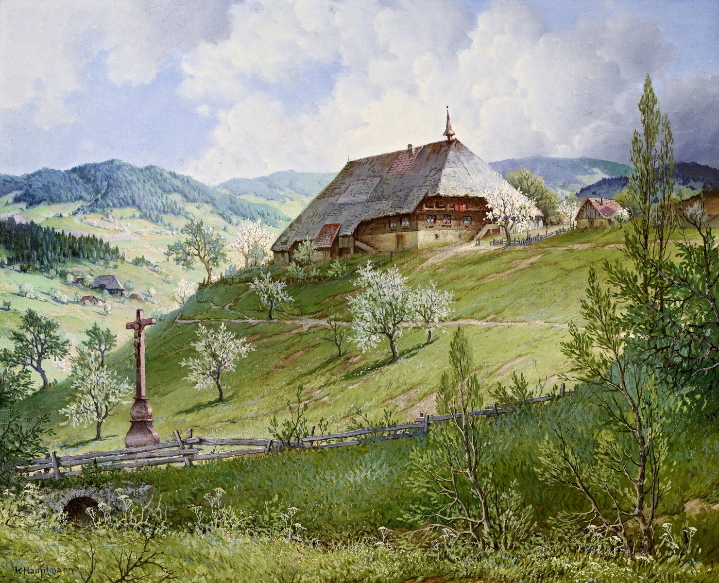 Frühling im Schwarzwald. Elztal (1944)